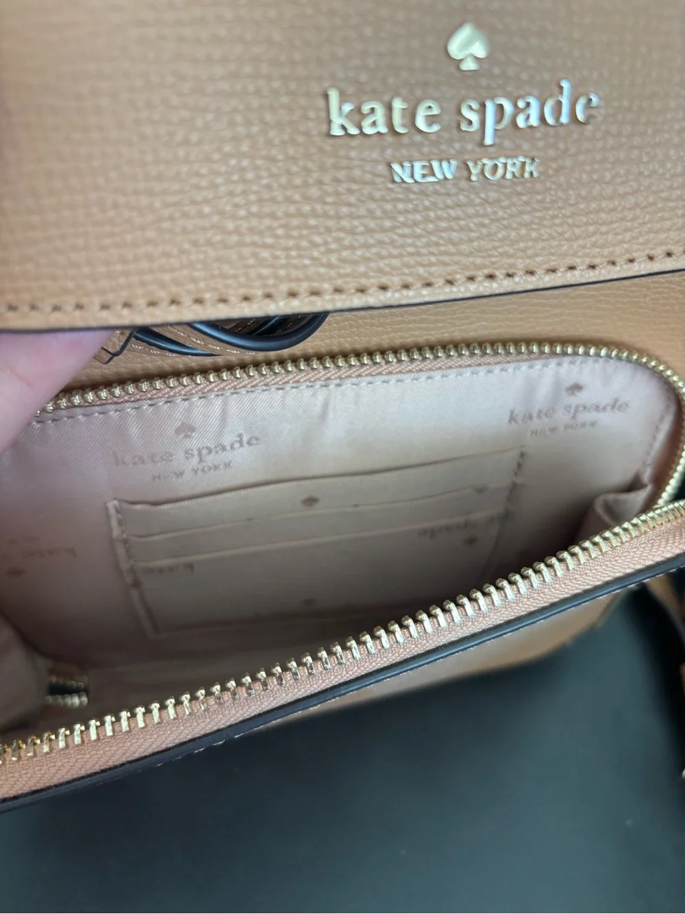Discontinued Kate Spade Leila Medium Flap Backpack - Warm Gingerbread